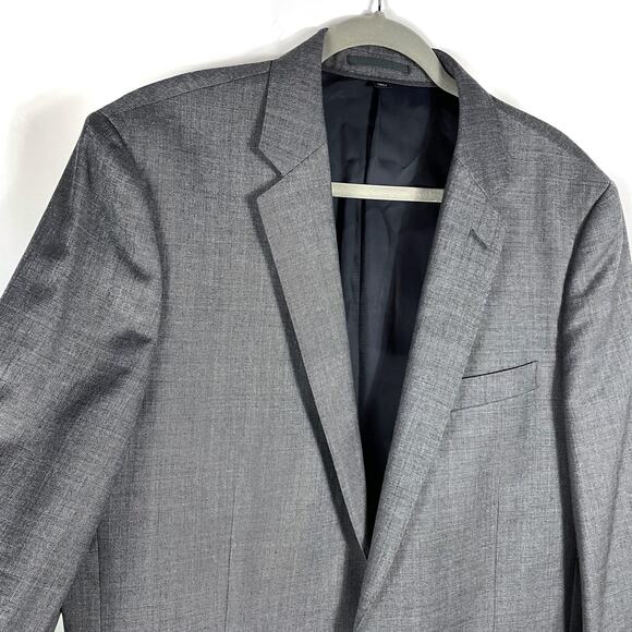 J Crew Ludlow Blazer Gray Wool 2-Button Jacket Sport Coat Sz 42 L - Picture 3 of 10